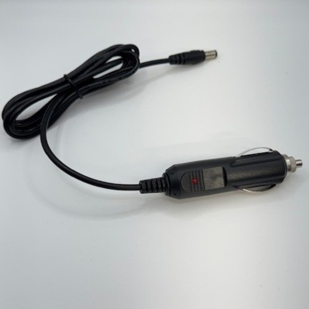 12V DC Car Cigarette Lighter Power Adapter Cable with LED Indicator 24AWG Black
